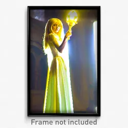 Pixel Art Poster - Yellow Lancet (8 Bit Psychedelic Trippy Video Game Print)