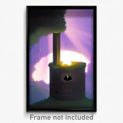 Pixel Art Poster - Wiry Bolt Hole (8 Bit Psychedelic Trippy Video Game Print)