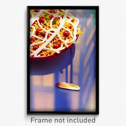 Pixel Art Poster - Nifty Spaghetti (8 Bit Psychedelic Trippy Video Game Print)