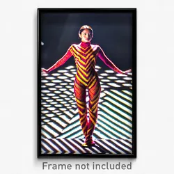 Pixel Art Poster - Zigzag Body (8 Bit Psychedelic Trippy Weird Video Game Print)