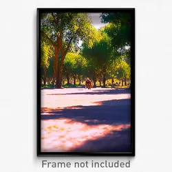 Pixel Art Poster - Natural Park (8 Bit Psychedelic Trippy Video Game Print)