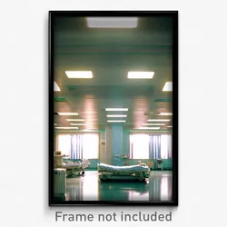 Pixel Art Poster - Energetic Hospital (8 Bit Psychedelic Video Game Print)