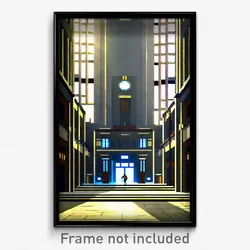 Pixel Art Poster - Gigantic Middle School (8 Bit Psychedelic Video Game Print)