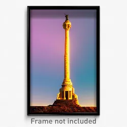 Pixel Art Poster - Dirty Landmark (8 Bit Psychedelic Trippy Video Game Print)