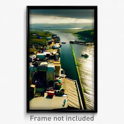 Pixel Art Poster - Cluttered Firth (8 Bit Psychedelic Trippy Video Game Print)