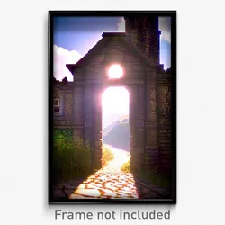 Pixel Art Poster - Elderly Vale (8 Bit Psychedelic Trippy Video Game Print)