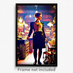 Pixel Art Poster - Lavish Haberdashery (8 Bit Psychedelic Video Game Print)