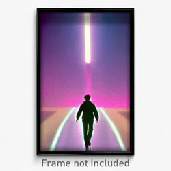 Pixel Art Poster - Normal Mind Journey (8 Bit Psychedelic Video Game Print)