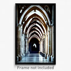 Pixel Art Poster - Stark Cloister (8 Bit Psychedelic Trippy Video Game Print)
