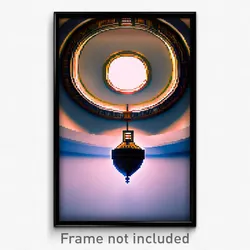 Pixel Art Poster - Round Parsonage (8 Bit Psychedelic Trippy Video Game Print)