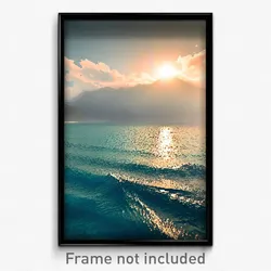 Pixel Art Poster - Superb Ocean (8 Bit Psychedelic Trippy Video Game Print)