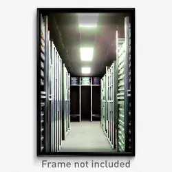 Pixel Art Poster - Rectangular Storage Room (8 Bit Psychedelic Video Game Print)