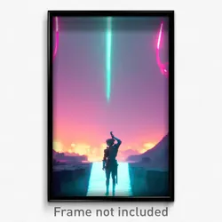 Pixel Art Poster - Vast Ego Exploration (8 Bit Psychedelic Video Game Print)