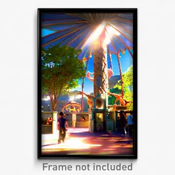 Pixel Art Poster - Accomplished Zoo (8 Bit Psychedelic Trippy Video Game Print)