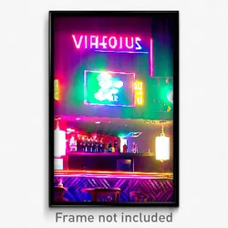 Pixel Art Poster - Vivacious Bar (8 Bit Psychedelic Trippy Video Game Print)