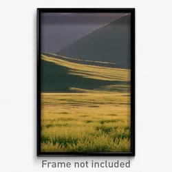 Pixel Art Poster - Simplistic Grassland (8 Bit Psychedelic Video Game Print)