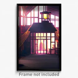 Pixel Art Poster - Unique Hideout (8 Bit Psychedelic Trippy Video Game Print)