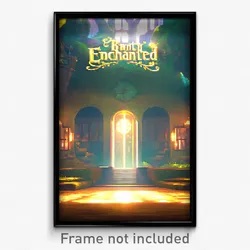 Pixel Art Poster - Enchanted Bank (8 Bit Psychedelic Trippy Video Game Print)