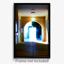 Pixel Art Poster - Peaceful Entrance (8 Bit Psychedelic Trippy Video Game Print)