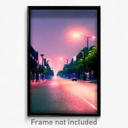 Pixel Art Poster - Ordinary Avenue (8 Bit Psychedelic Trippy Video Game Print)