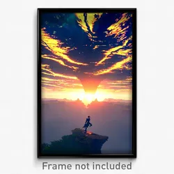 Pixel Art Poster - Colossal Rift (8 Bit Psychedelic Trippy Video Game Print)