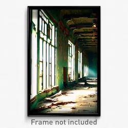 Pixel Art Poster - Abandoned Body (8 Bit Psychedelic Trippy Video Game Print)