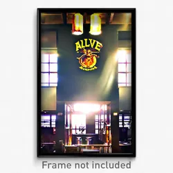 Pixel Art Poster - Alive Brewery (8 Bit Psychedelic Trippy Video Game Print)