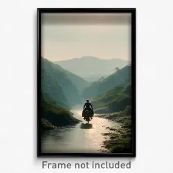 Pixel Art Poster - Terrific Ridgeline (8 Bit Psychedelic Video Game Print)