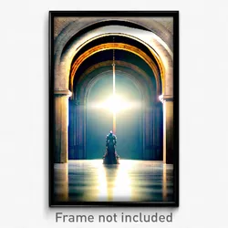 Pixel Art Poster - Well Made Arch (8 Bit Psychedelic Trippy Video Game Print)
