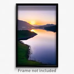 Pixel Art Poster - Blissful Loch (8 Bit Psychedelic Trippy Video Game Print)