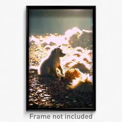 Pixel Art Poster - Fluffy Waste (8 Bit Psychedelic Trippy Video Game Print)