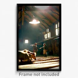 Pixel Art Poster - Wild Stable (8 Bit Psychedelic Trippy Weird Video Game Print)