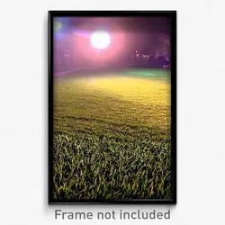 Pixel Art Poster - Cavernous Lawn (8 Bit Psychedelic Trippy Video Game Print)