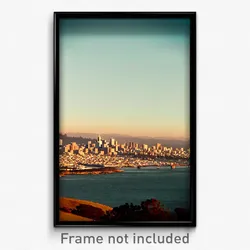 Pixel Art Poster - Distant San Francisco (8 Bit Psychedelic Video Game Print)