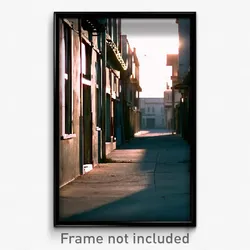 Pixel Art Poster - Empty Ghetto (8 Bit Psychedelic Trippy Video Game Print)