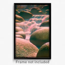 Pixel Art Poster - Wild Shoals (8 Bit Psychedelic Trippy Weird Video Game Print)