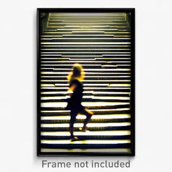 Pixel Art Poster - Fancy Steps (8 Bit Psychedelic Trippy Weird Video Game Print)