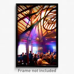Pixel Art Poster - Stimulating Lodge (8 Bit Psychedelic Trippy Video Game Print)