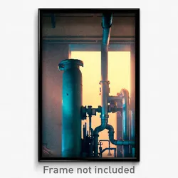 Pixel Art Poster - Unkempt Pipes (8 Bit Psychedelic Trippy Video Game Print)