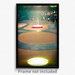 Pixel Art Poster - Wavy Plaza (8 Bit Psychedelic Trippy Weird Video Game Print)