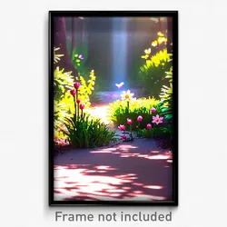 Pixel Art Poster - Little Spring (8 Bit Psychedelic Trippy Video Game Print)