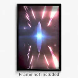 Pixel Art Poster - Striking Neutron (8 Bit Psychedelic Trippy Video Game Print)