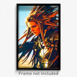 Pixel Art Poster - Thorny Earldom (8 Bit Psychedelic Trippy Video Game Print)