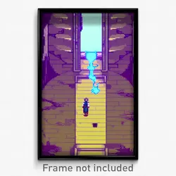 Pixel Art Poster - Graceful Dungeon (8 Bit Psychedelic Trippy Video Game Print)