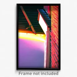 Pixel Art Poster - Electric Gutter (8 Bit Psychedelic Trippy Video Game Print)