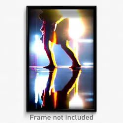 Pixel Art Poster - Reflecting Giant (8 Bit Psychedelic Trippy Video Game Print)