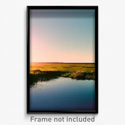 Pixel Art Poster - Thin Grassland (8 Bit Psychedelic Trippy Video Game Print)