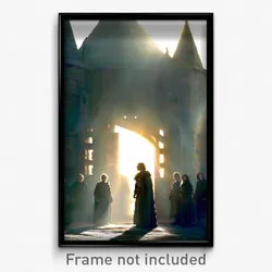 Pixel Art Poster - Lost Portcullis (8 Bit Psychedelic Trippy Video Game Print)