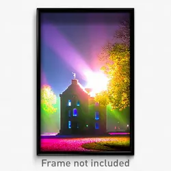 Pixel Art Poster - Showy Demesne (8 Bit Psychedelic Trippy Video Game Print)
