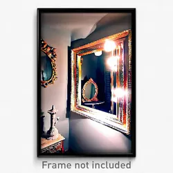 Pixel Art Poster - Artistic Mirror (8 Bit Psychedelic Trippy Video Game Print)